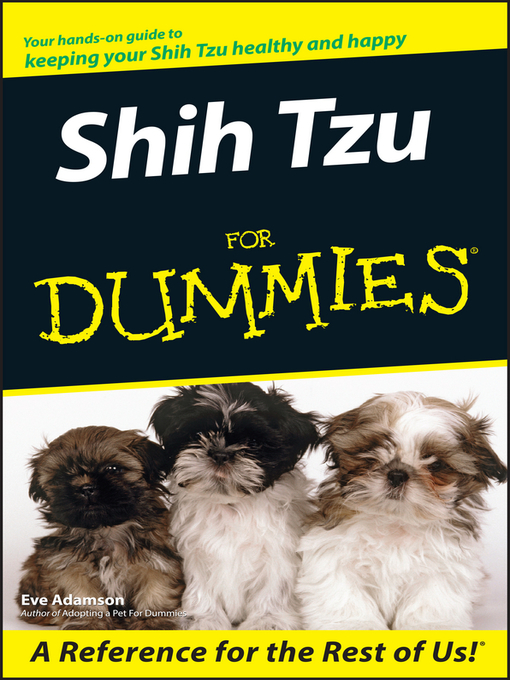 Title details for Shih Tzu For Dummies by Eve Adamson - Available